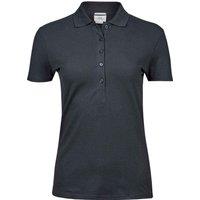 TEE JAYS Women's Luxury Stretch Polo Shirt in Dark Grey | Size: 3XL