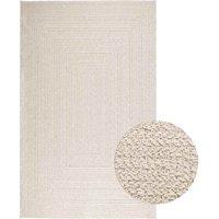 Berkfield Home Rug ZIZUR Cream 160x230 cm Jute Look Indoor & Outdoor | Size: Medium