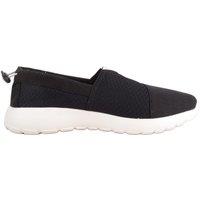 ABSOLUTE FOOTWEAR Men's Mens Easy Slip On Elasticated Back Lightweight Canvas Trainers Pumps in Black | Size: 11