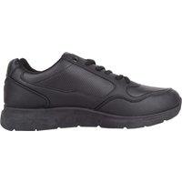 ABSOLUTE FOOTWEAR Men's Mens Slip On Lace Up Casual Sports Gym Running Cushioned Trainers in Black | Size: 7
