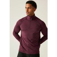 Dare 2b Men's Fuse Up II Lightweight Core Half Zip Stretch Midlayer in Purple | Size: Small