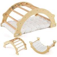 Costway 31 Keys Kids Piano Keyboard Electronic Musical Piano w/ Microphone in Natural