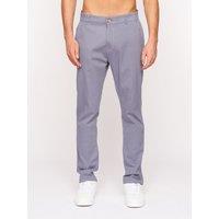 Crosshatch Roysden Men's Slim-Fit Stretch Canvas Chinos with Jetted Back Pockets in Pale Blue | Size: 32L