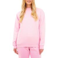 Smart Living Women's Soft & Casual Pullover Cozy Crew Neck Sweatshirt in Pink | Size: XS