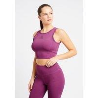 LA.Nation Women's Performance Sleeveless Crop Top in Purple | Size: XS