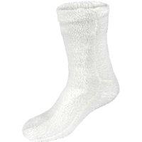 Smart Living Women's Fluffy Teddy Fleece Socks in Cream | Size: Medium/Large