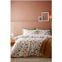 Catherine Lansfield 'Autumn Pumpkins' Reversible Duvet Cover Set in Orange | Size: King