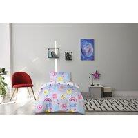 Smart Living Luxury Super Soft Reversible Fun Graffiti Duvet Set & Pillowcases | Size: Single