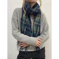 SVNX Tartan Woven with Tassels in Blue