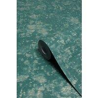 Paoletti Symphony Abstract Metallic Vinyl Wallpaper in Teal