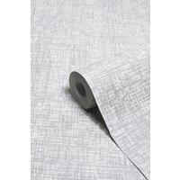 Paoletti Serafina Abstract Metallic Vinyl Wallpaper in Silver