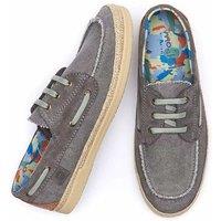 Moshulu 'Avison' Men's Lace-up Espadrille Shoes in Grey | Size: 9