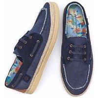 Moshulu 'Avison' Men's Lace-up Espadrille Shoes in Navy | Size: 11