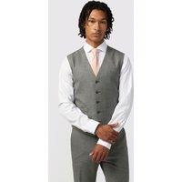 Antique Rogue Men's Grey Texture Waistcoat | Size: 38R
