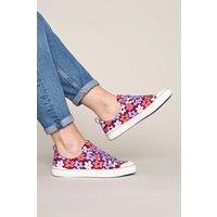 Moshulu Women's 'Mousehall' Comfortable Lace Up Trainers in Magenta | Size: 6.5