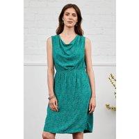Nomads Clothing Women's Ecovero Draped Tunic Dress in Teal | Size: 8