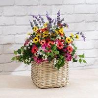 Scottish Everlastings Ltd 52cm Mixed Floral Container in Yellow