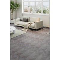 Living and Home 36Pcs Self-Adhesive PVC Chevron Flooring Planks in Light Grey