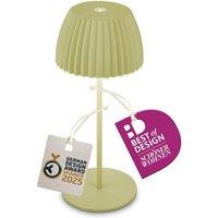 BRILONER Touch Dimmable Battery Powered Wireless Indoor Outdoor LED Table Lamp in Green