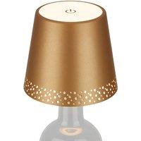 BRILONER Matt Gold 2.6W Rechargeable LED Bottle Light