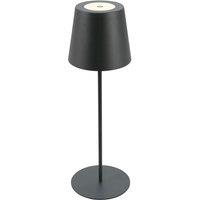 BRILONER Anthracite IP44 2.5W Rechargeable LED Table Lamp in Black