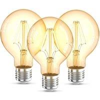 B.K.Licht 3 Pack 4W 360lm E27 G80 LED Bulb in White