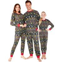 DreamWorks Men's Shrek Pyjama Set in Black | Size: Large