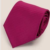 Oswin Hyde Men's Hot Pink Self Stripe Tie