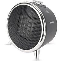 Geepas PTC Ceramic Electric Heater with Thermostat Portable Space Heater in Black