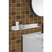 Living and Home Set of 10 Self-adhesive 9-grid Wall Tile Stickers in Brown