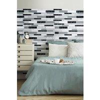 Living and Home 10Pcs Self-Adhesive Marble Pattern Wall Tile Stickers