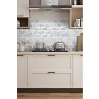 Living and Home 10 PCS Peel and Stick Wall Tile Stickers in Light Grey