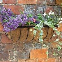 Marco Paul 24" Wall Mounted Garden Planter Metal Black