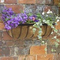 Marco Paul 30" Black Metal Wall Mounted Garden Planter