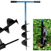 Gr8 Garden Manual Garden Earth Auger 150mm Post Hole Digger in Blue