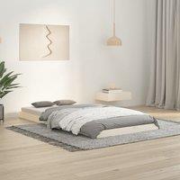 Bed Frame without Mattress White 90x190 cm Single Single Solid Wood Pine
