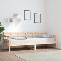 Berkfield Home Day Bed Solid Wood Pine 80x200 cm in Brown