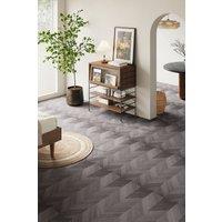 Living and Home 36Pcs Self-Adhesive PVC Chevron Flooring Planks in Grey
