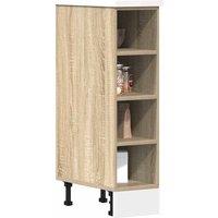 Berkfield Home Bottom Cabinet Sonoma Oak 20x44, 5x81, 5 cm Engineered Wood in Brown