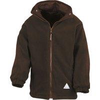 Result Reversible Storm Stuff Anti Pilling Fleece Waterproof Jacket in Brown | Size: 9-10 Years