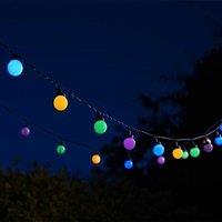 Marco Paul 9.35m Multicoloured Solar Powered Festoon String Lights