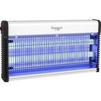 Xterminate UV LED Wall Mounted Fly Killer Zapper Unit 30w in Silver