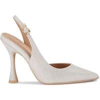 KG Kurt Geiger Women's 'Aria2' Fabric Heels in Silver | Size: 8