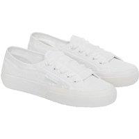 Superga Women's 2750 Sangallo Flower Trainers in White | Size: 6