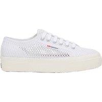 Superga Women's 2740 Mesh Trainers in White | Size: 5.5