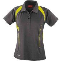 Spiro Women's Team Spirit Polo Shirt in Grey | Size: 8