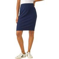 Roman Women's Cable Textured Stretch Pencil Skirt in Navy | Size: 14