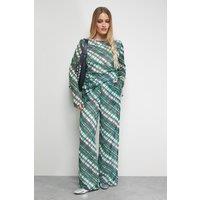 Warehouse Women's Tony Chiffon Mid Rise Palazzo Leg Trouser | Size: 12