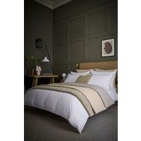 CHRISTY Classic Percale Ribbon Trim Duvet Sets in Navy | Size: Double