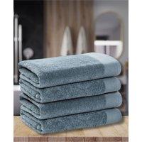 Ezysleep Luxe Collection 4 Piece Egyptian Bathsheet Set in Aqua | Size: Bath Sheet